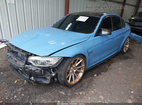 WBS8M9C57GP966780 2016 BMW M3 Blue Przód lewy