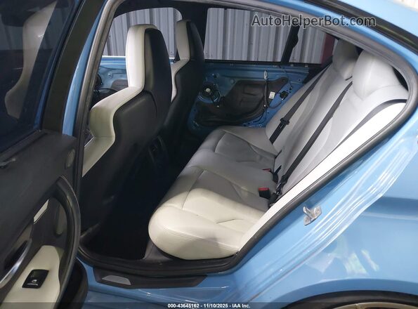 WBS8M9C57GP966780 2016 BMW M3 Blue Widok naklejki z numerem VIN