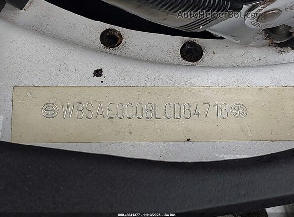 WBSAE0C08LCD64716 2020 BMW M8 Белый 