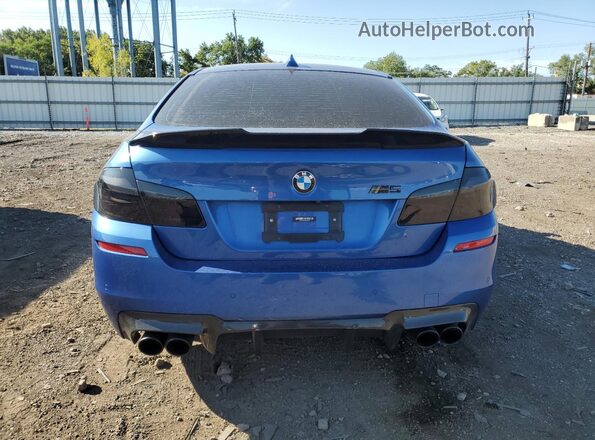 WBSFV9C50GD595449 2016 BMW M5 Blue Rear view