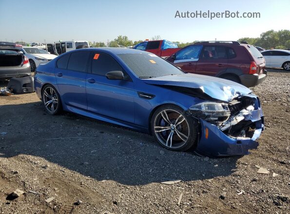 WBSFV9C50GD595449 2016 BMW M5 Blue Front right