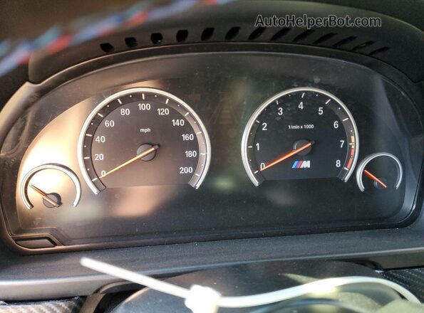 WBSFV9C50GD595449 2016 BMW M5 Blue Instrument cluster view