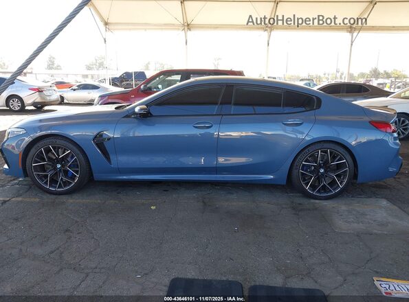 WBSGV0C02MCF06201 2021 BMW M8 Blue Rear interior view