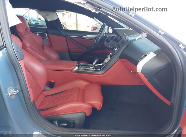 WBSGV0C02MCF06201 2021 BMW M8 Blue Front interior view