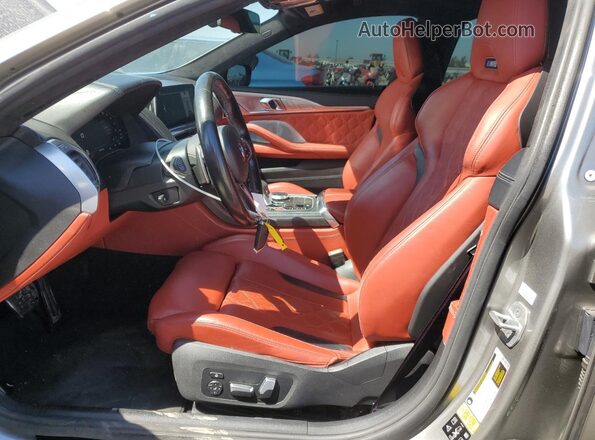 WBSGV0C03MCF25713 2021 BMW M8 Gray Front interior view