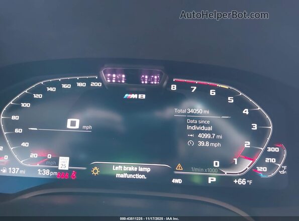 WBSGV0C06PCL80197 2023 BMW M8 Black Widok tylnych siedzeń