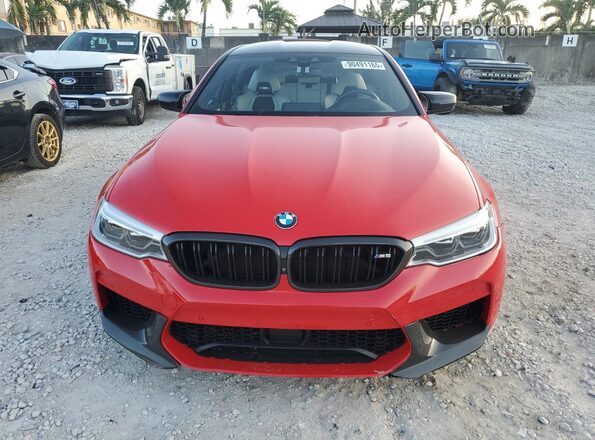WBSJF0C08LCD17957 2020 BMW M5 Red Դիմացի տեսք