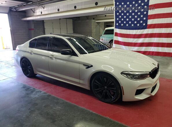 WBSJF0C50KB446837 2019 BMW M5 White წინა მარჯვენა