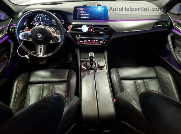 WBSJF0C50KB446837 2019 BMW M5 White წინა პანელის ხედი