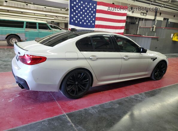 WBSJF0C50KB446837 2019 BMW M5 White უკანა მარჯვენა