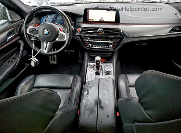 WBSJF0C54KB285425 2019 BMW M5 Blue წინა პანელის ხედი
