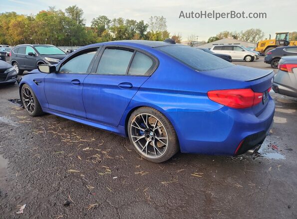 WBSJF0C57KB448228 2019 BMW M5 Blue Հետևի ձախ