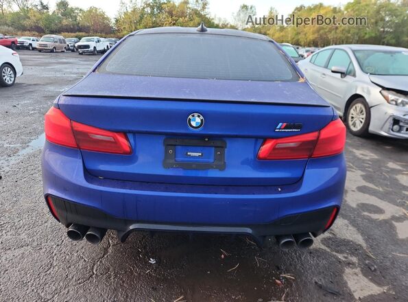 WBSJF0C57KB448228 2019 BMW M5 Blue Հետևի տեսք