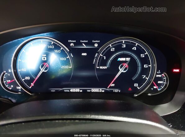 WBSJF0C58KB285542 2019 BMW M5 Red Հետևի նստատեղերի տեսք