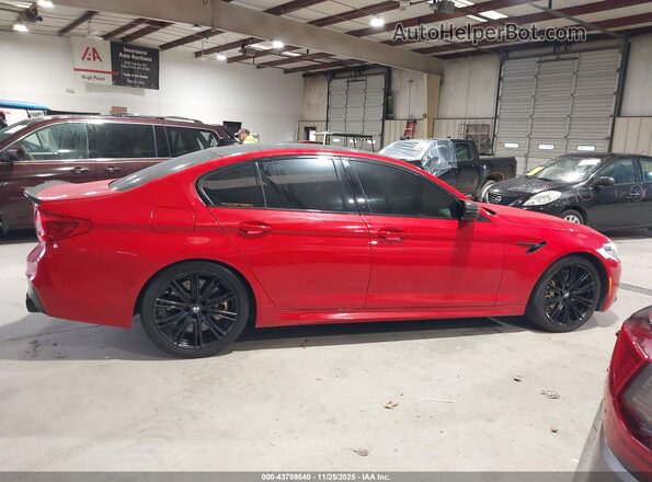 WBSJF0C58KB285542 2019 BMW M5 Red Սալոնի հետևի տեսք