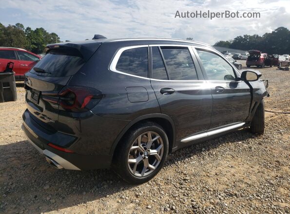 WBX47DP03NN165368 2022 BMW X3 Black Trasero derecho