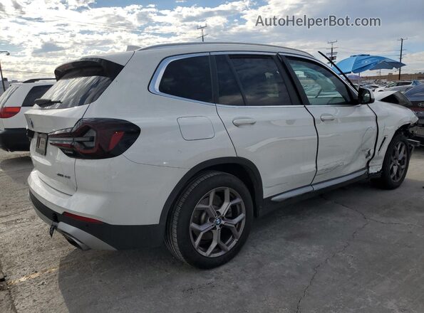 WBX47DP08NN186474 2022 BMW X3 White უკანა მარჯვენა