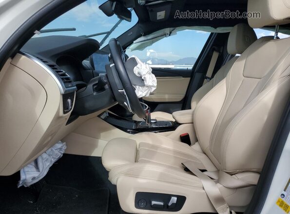WBX47DP08NN186474 2022 BMW X3 White წინა სალონის ხედი