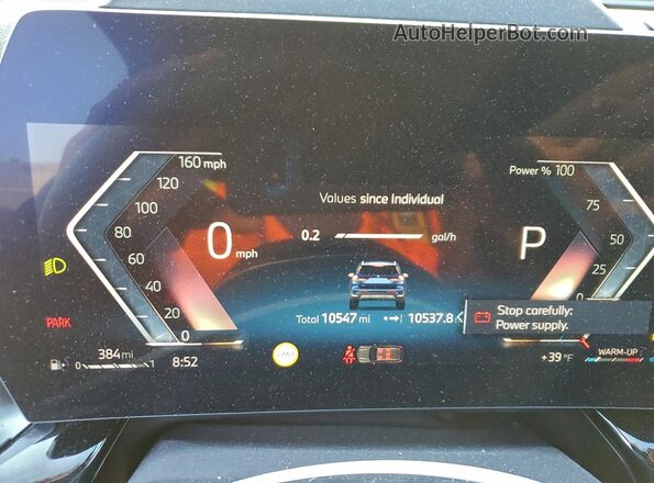 WBX73EF00S5192832 2025 BMW X1 Синий Вид щитка приборов