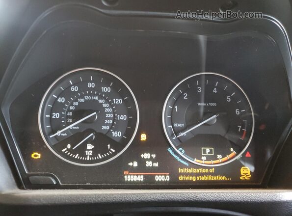 WBXHT3C31H5F73351 2017 BMW X1 Black Vista del cuadro de instrumentos