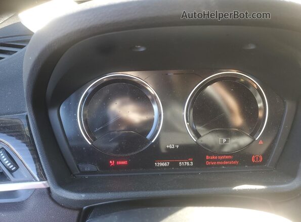 WBXHT3C56K5L97855 2019 BMW X1 Charcoal Вид щитка приладів