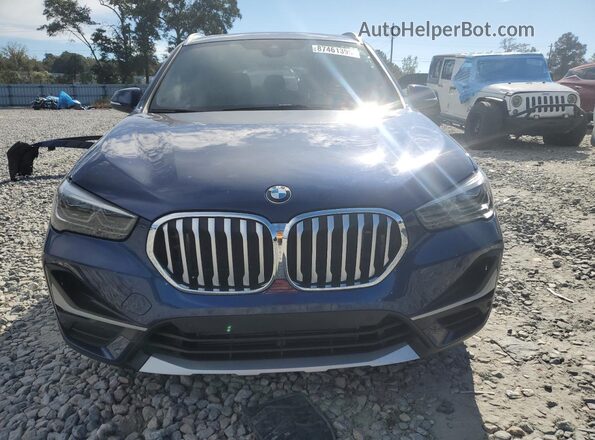 WBXJG7C01L5R90428 2020 BMW X1 Blue Front view