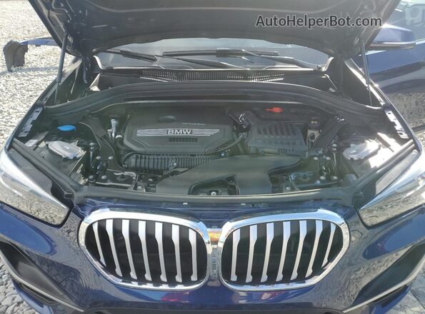 WBXJG7C01L5R90428 2020 BMW X1 Blue Engine compartment view