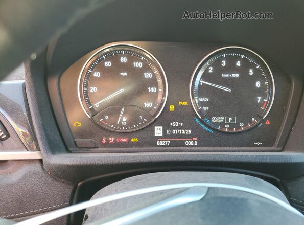WBXYJ1C05L5P69847 2020 BMW X2 White Vista del cuadro de instrumentos
