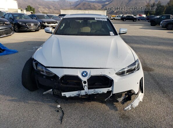 WBY23HD03SFU18656 2025 BMW I4 White Դիմացի տեսք