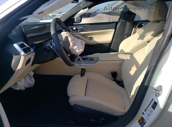 WBY23HD03SFU18656 2025 BMW I4 White Սալոնի դիմացի տեսք