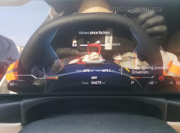 WBY23HD03SFU18656 2025 BMW I4 White Սարքավորումների վահանակի տեսք