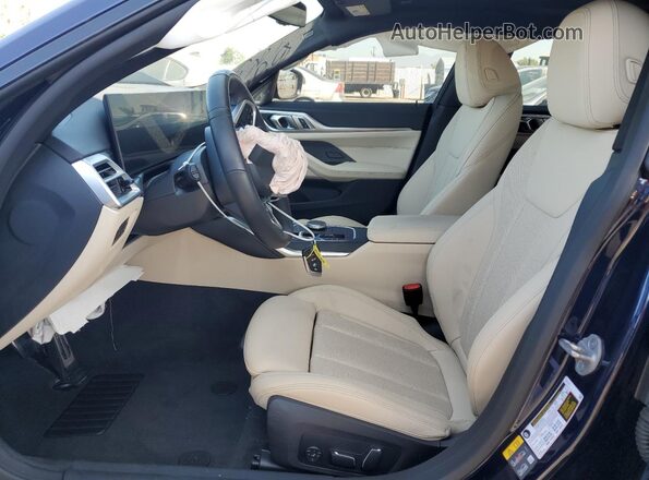 WBY23HD04SFU02272 2025 BMW I4 Blue Vista interior delantera