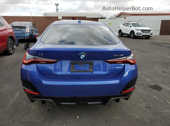 WBY23HD09SFV14985 2025 BMW I4 Синий Вид сзади