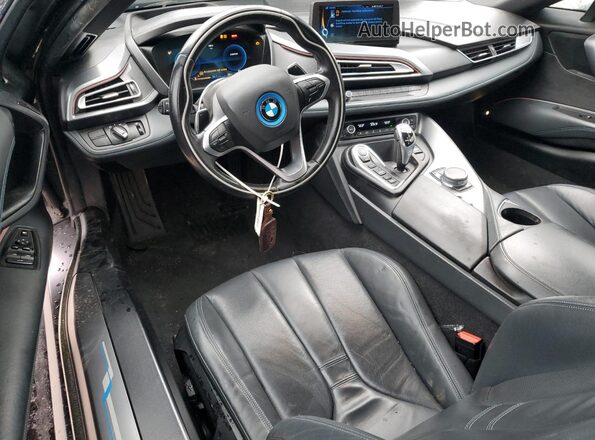 WBY2Z2C38HV676743 2017 BMW I8 Gray Dashboard view