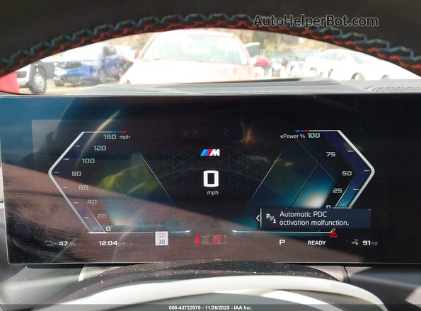 WBY33AW08RFT02632 2024 BMW I4 Light Blue უკანა სავარძლების ხედი