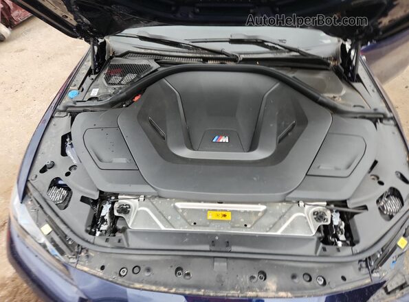 WBY33AW09PFP28326 2023 BMW I4 Blue Սալոնի հետևի տեսք