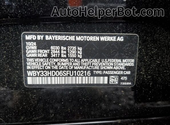 WBY33HD06SFU10216 2025 BMW I4 Black Widok komory silnika