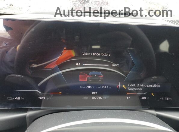 WBY33HD06SFU10216 2025 BMW I4 Black Widok zestawu wskaźników