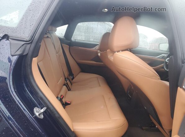 WBY73AW05NFN20880 2022 BMW I4 Blue Rear seats view