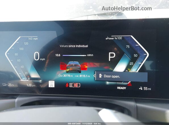 WBY73AW08PFN89386 2023 BMW I4 Black Widok tylnych siedzeń