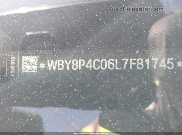 WBY8P4C06L7F81745 2020 BMW I3 Red Вид підкапотного простору