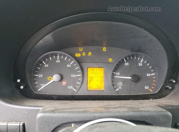 WD3PE7DD5GP314387 2016 MERCEDES-BENZ SPRINTER White Instrument cluster view