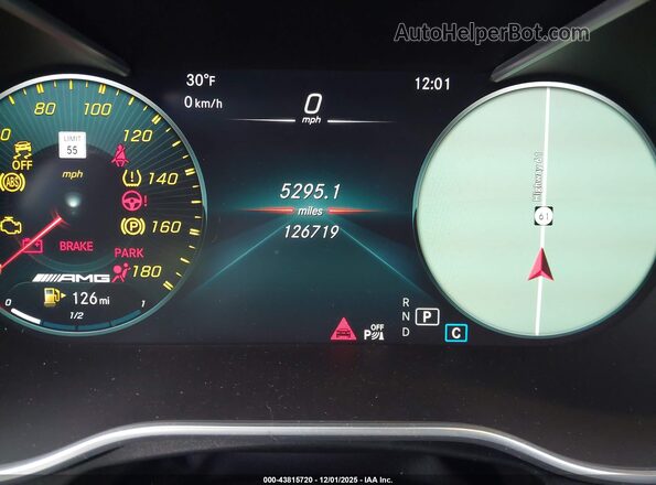 WDC0G6EB0LF732424 2020 MERCEDES-BENZ AMG GLC 43 Silver Widok tylnych siedzeń
