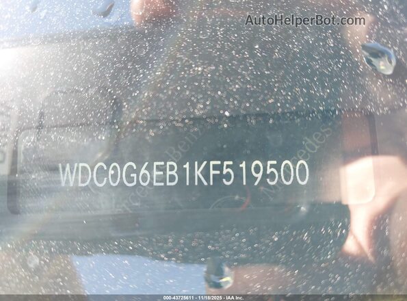 WDC0G6EB1KF519500 2019 MERCEDES-BENZ AMG GLC 43 Silver 