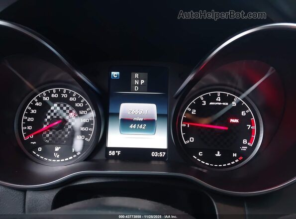 WDC0G6EB2KF536547 2019 MERCEDES-BENZ AMG GLC 43 White Widok tylnych siedzeń