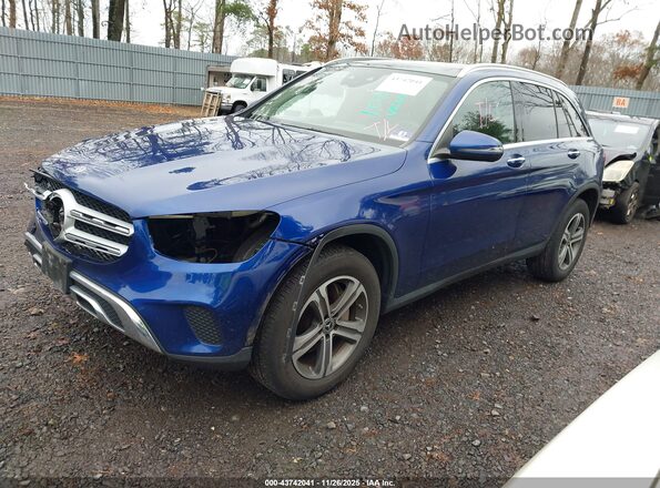 WDC0G8EB8LF680195 2020 MERCEDES-BENZ GLC 300 Blue Առջևի ձախ երեք քառորդ տեսարան