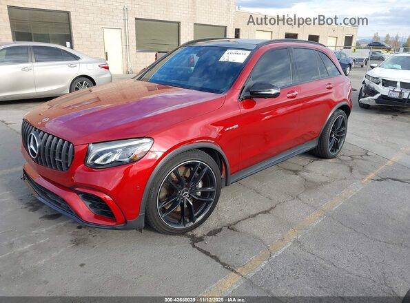 WDC0G8JB2KF486492 2019 MERCEDES-BENZ AMG GLC 63 Red Передня ліва чверть