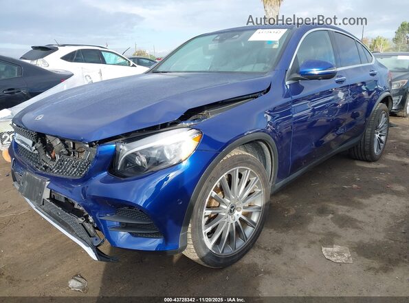 WDC0J4KB0KF503153 2019 MERCEDES-BENZ GLC 300 COUPE Blue წინა მარცხენა ხედი სამი მეოთხედიდან