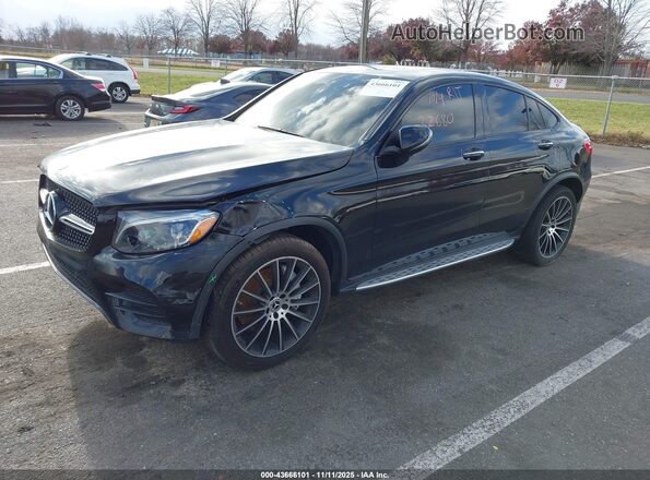 WDC0J4KBXKF636597 2019 MERCEDES-BENZ GLC 300 COUPE Black წინა მარცხენა ხედი სამი მეოთხედიდან