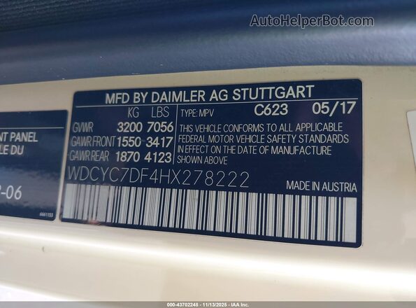 WDCYC7DF4HX278222 2017 MERCEDES-BENZ AMG G 63 Tan Engine compartment view